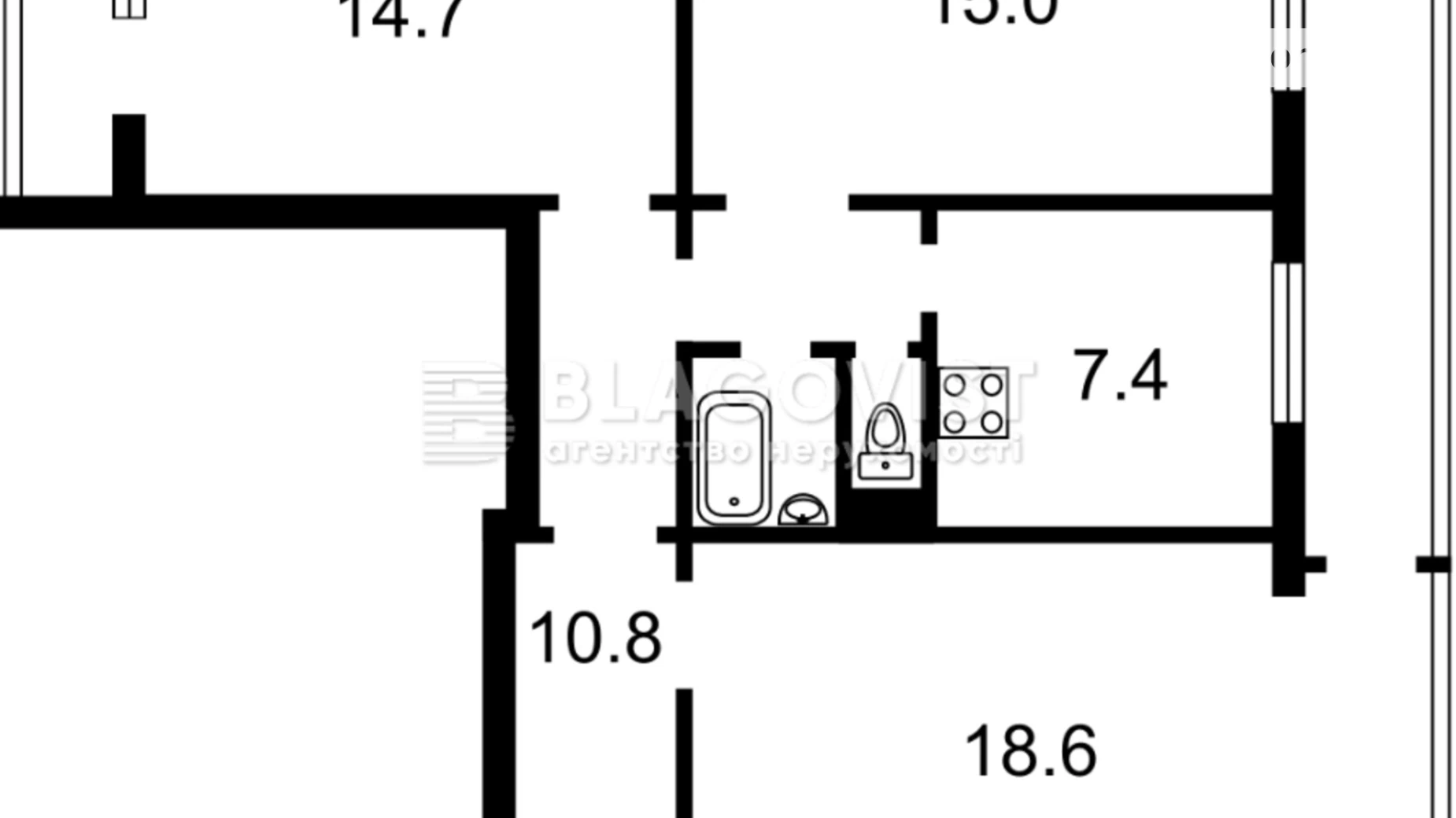 Продается 3-комнатная квартира 77 кв. м в Киеве, ул. Пантелеймона Кулиша(Челябинская), 1