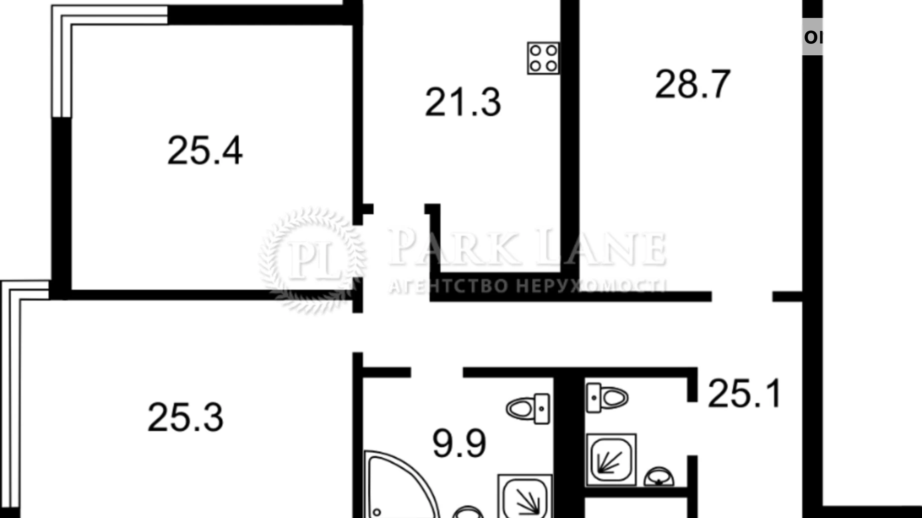 Продается 3-комнатная квартира 146.6 кв. м в Киеве, спуск Кловский, 7