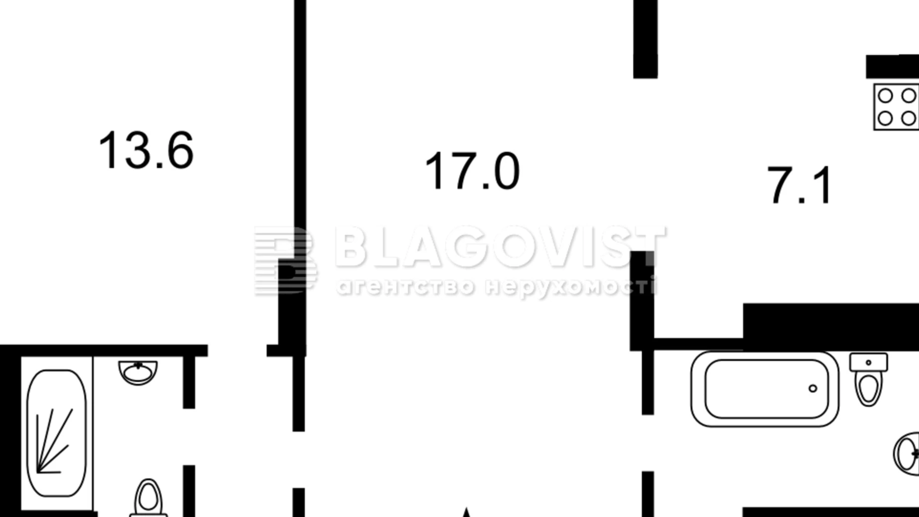 Продається 2-кімнатна квартира 56 кв. м у Києві, вул. Соломії Крушельницької, 15В