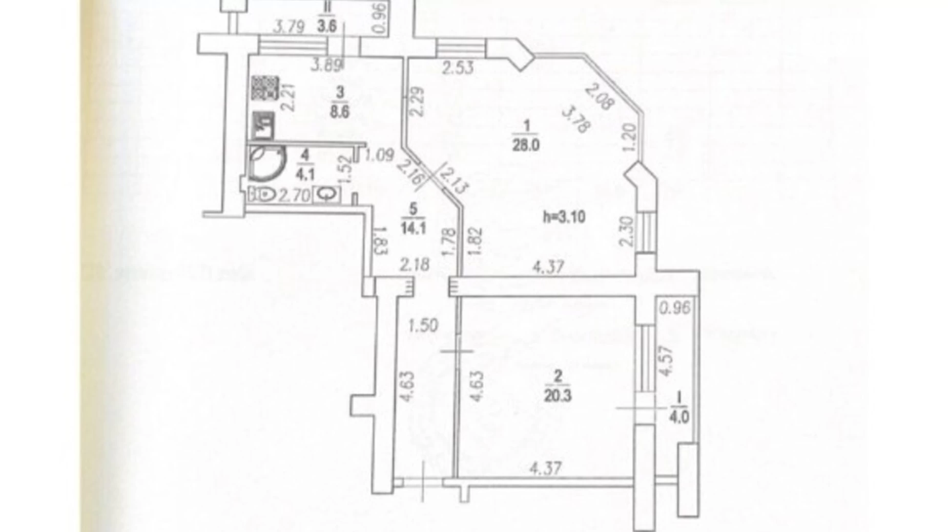 Продается 2-комнатная квартира 79 кв. м в Днепре, ул. Космическая, 9Д - фото 3