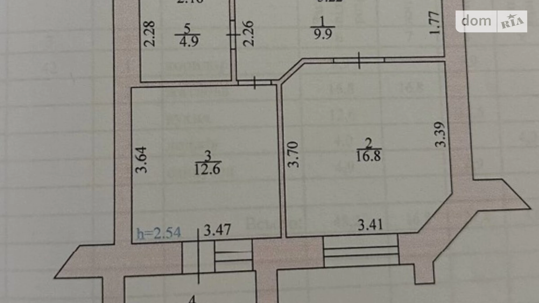 1-комнатная квартира 48.2 кв. м в Тернополе, ул. Чумацкая, 16