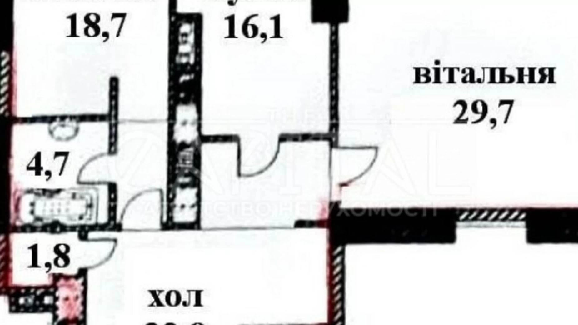 Продается 3-комнатная квартира 94 кв. м в Киеве, ул. Большая Васильковская, 91-93