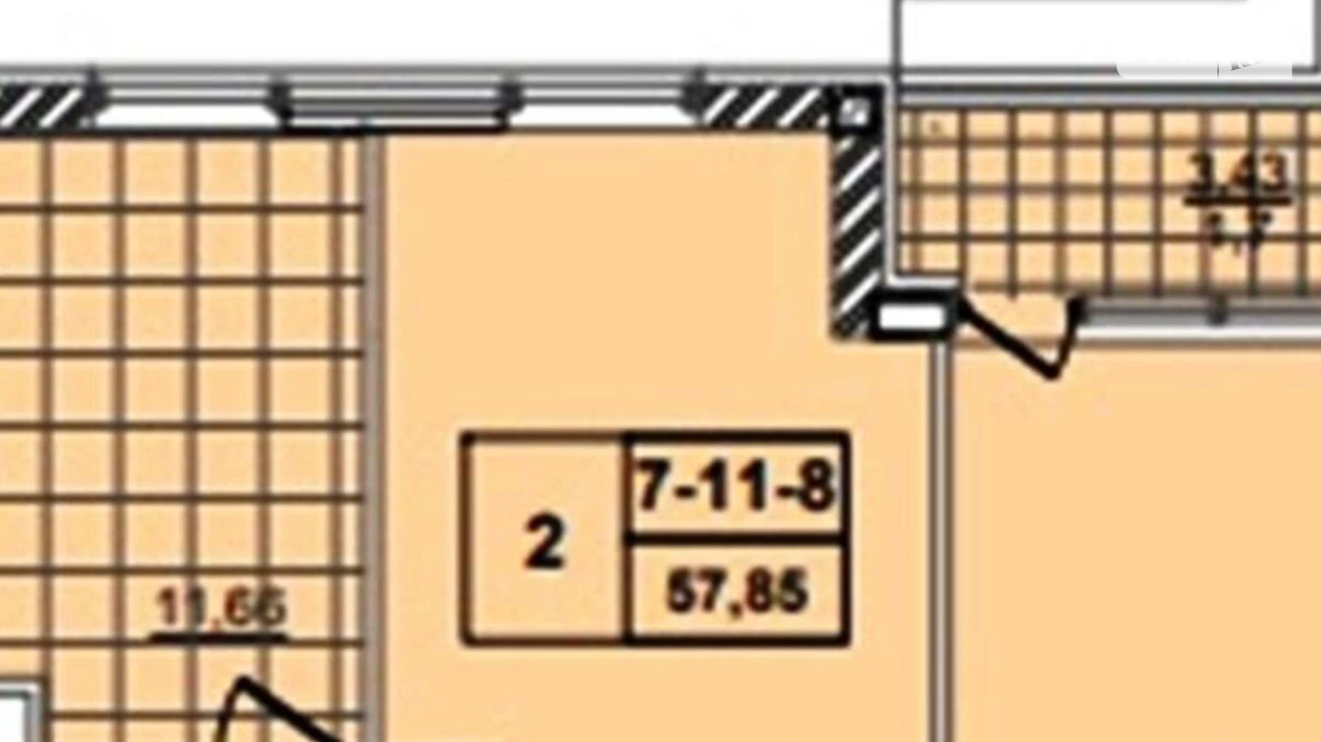 Продается 2-комнатная квартира 55 кв. м в Киеве, ул. Михаила Бойчука, 17