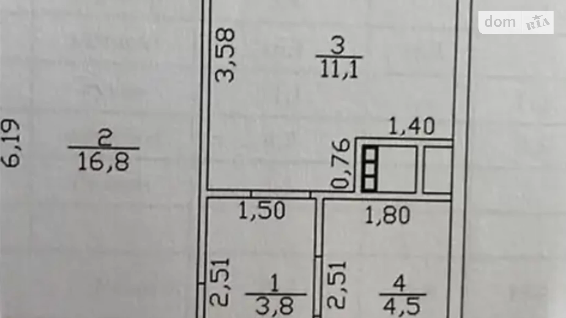 Продается 1-комнатная квартира 38 кв. м в Одессе, ул. Михайловская, 8