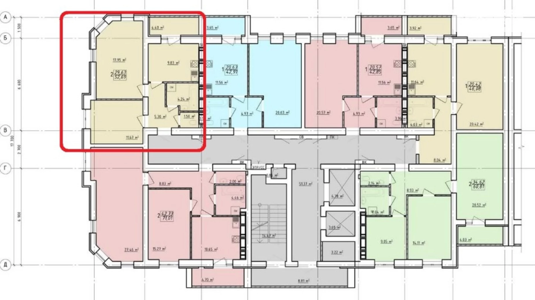 Продается 2-комнатная квартира 53 кв. м в Харькове, ул. Елизаветинская, 2Б - фото 2