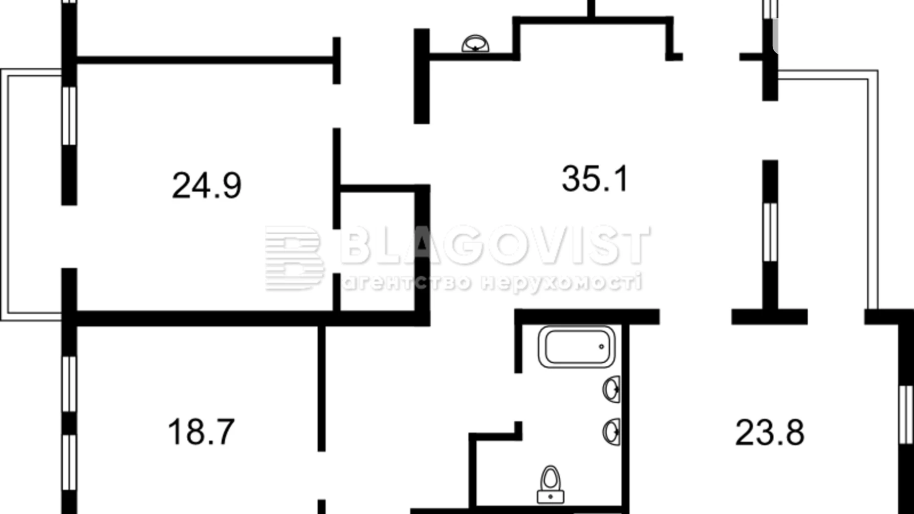 Продается 4-комнатная квартира 180 кв. м в Киеве, ул. Большая Житомирская, 18А