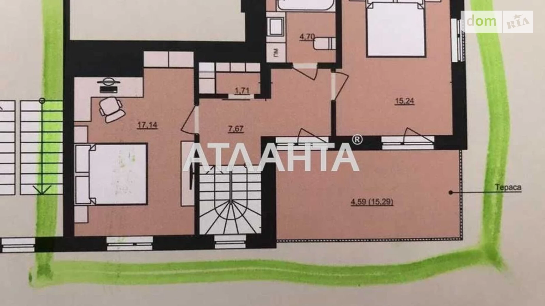 Продается 4-комнатная квартира 119.33 кв. м в Львове, ул. Лемковская