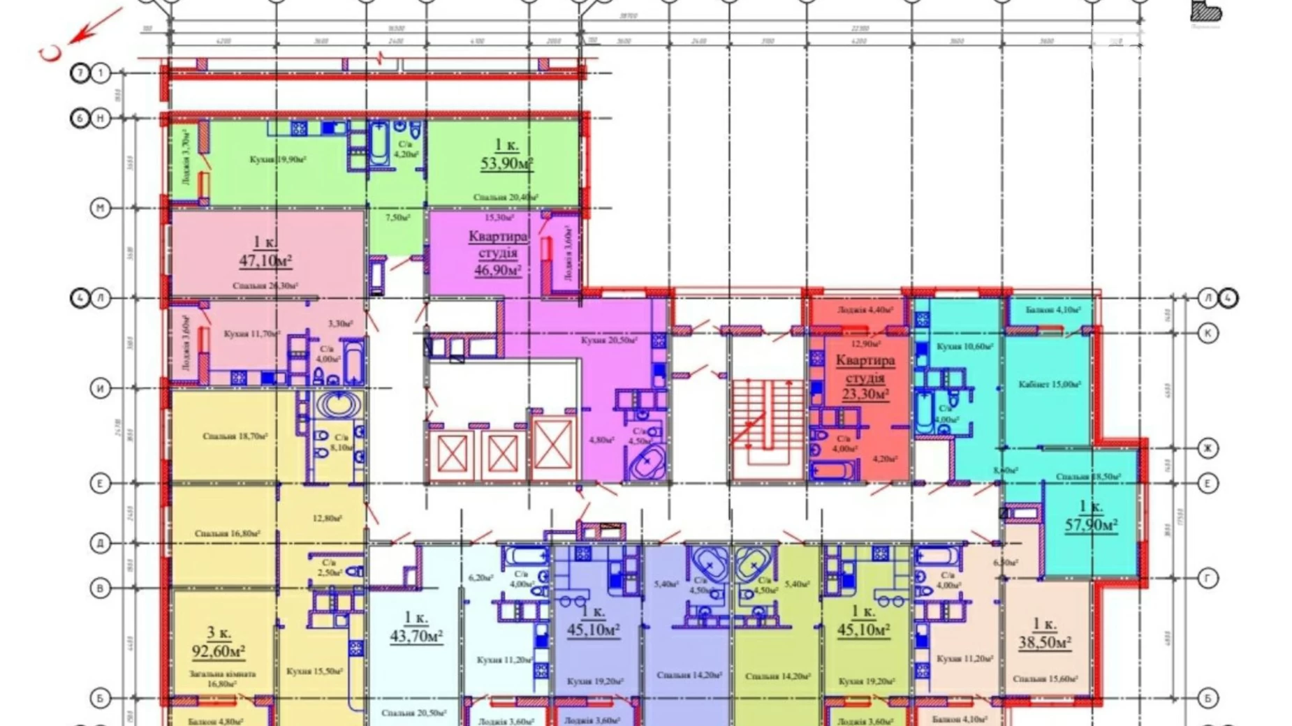 Продается 1-комнатная квартира 48 кв. м в Одессе, ул. Варненская, 27А