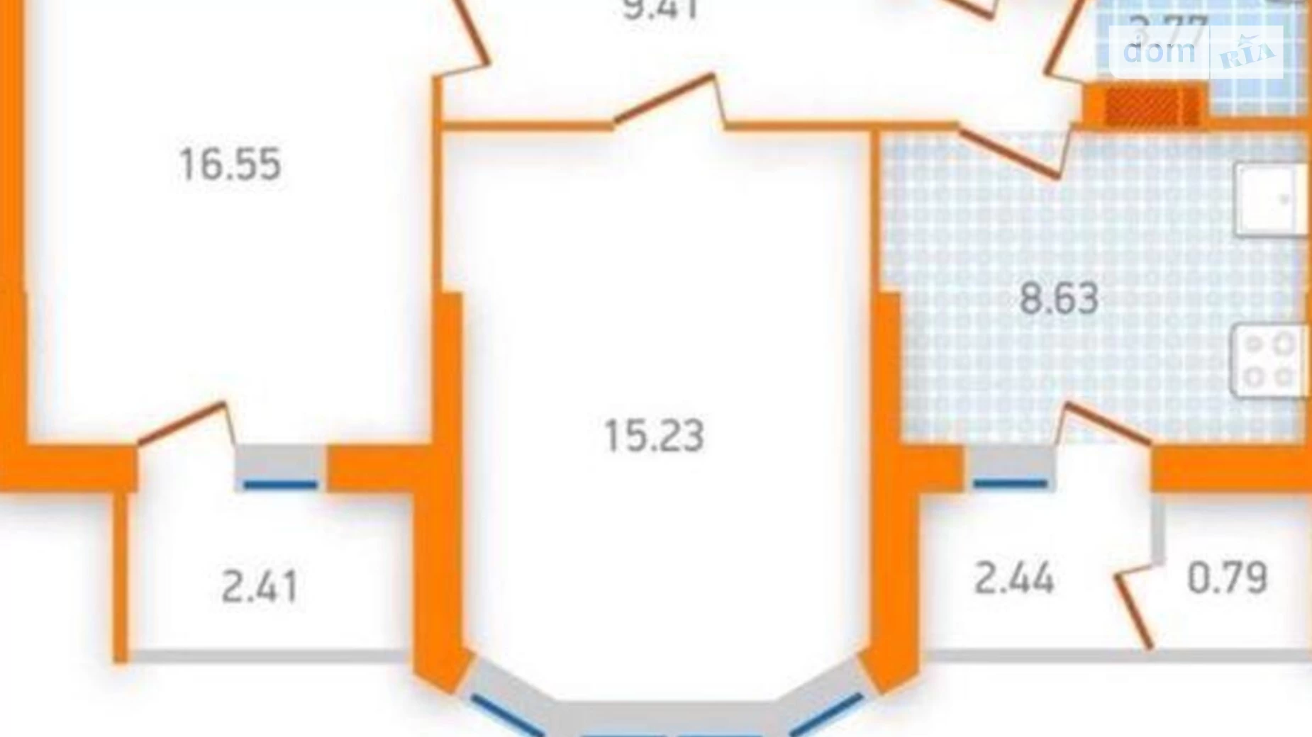 Продається 2-кімнатна квартира 59 кв. м у Києві, вул. Бориспільська, 40