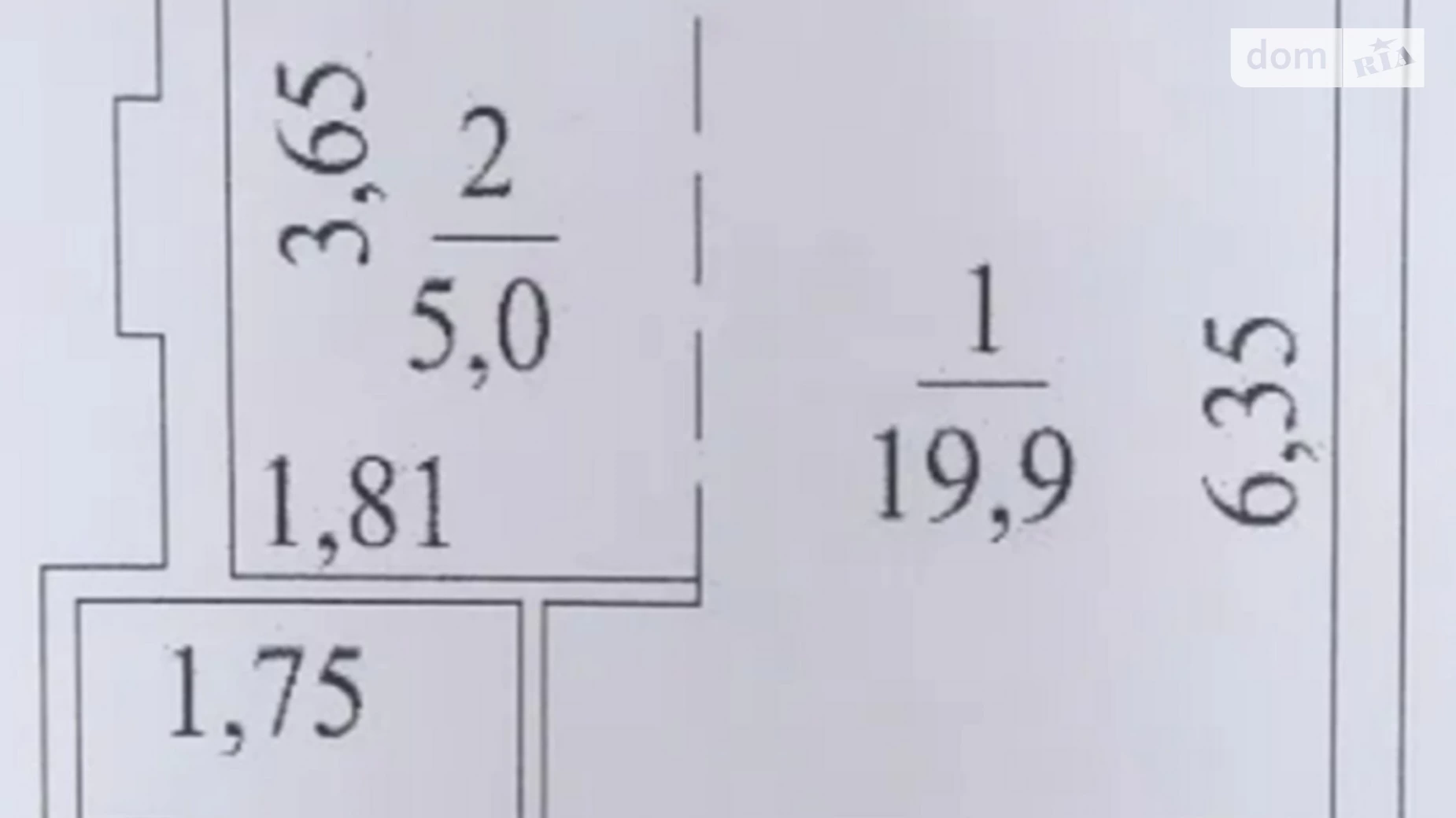 Продається 1-кімнатна квартира 29 кв. м у Одесі, вул. Академіка Вільямса, 95/3