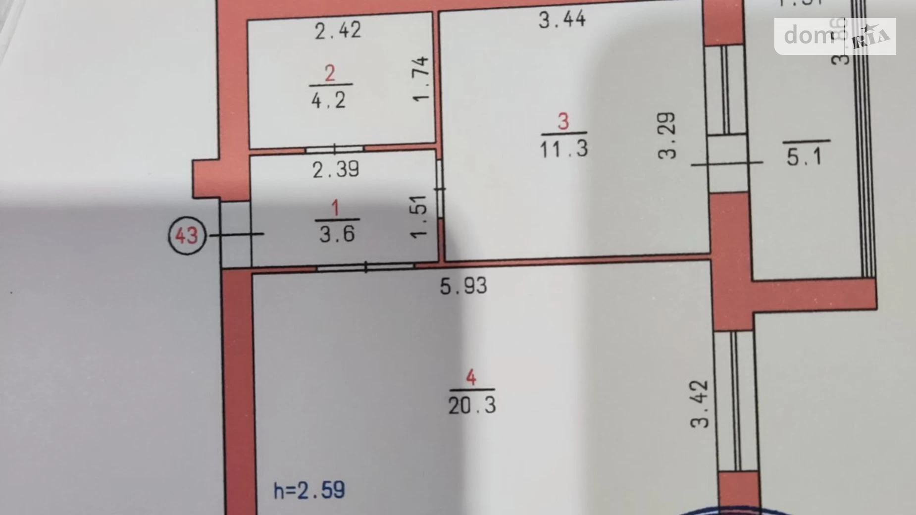 Продается 1-комнатная квартира 45 кв. м в Хмельницком, просп. Мира, 63