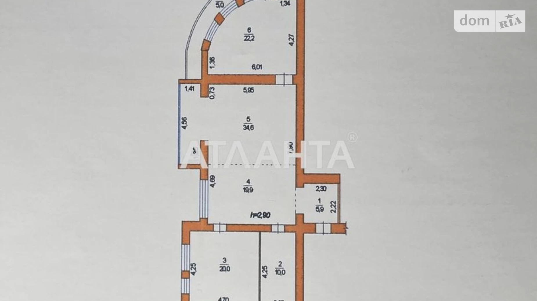 Продається 3-кімнатна квартира 118 кв. м у Одесі, вул. Академіка Вільямса, 56А