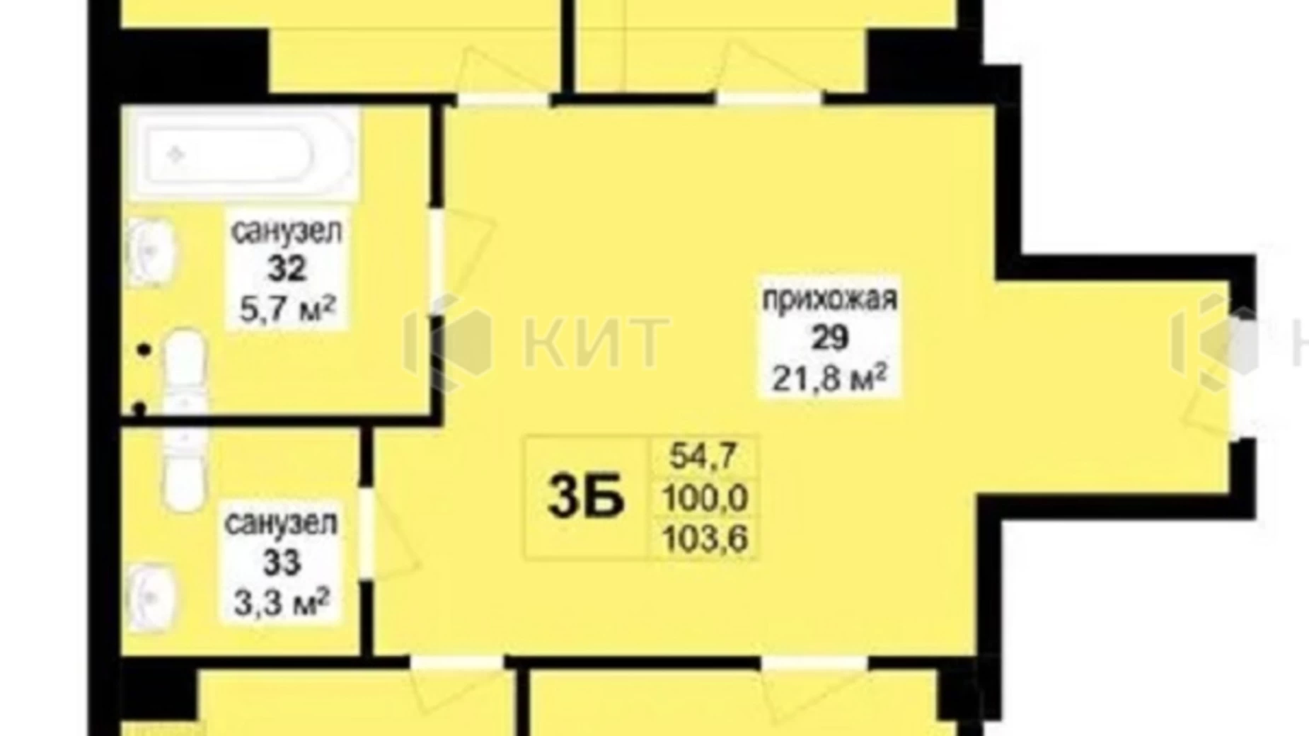Продается 3-комнатная квартира 104 кв. м в Харькове, просп. Героев Харькова(Московский), 97 - фото 3