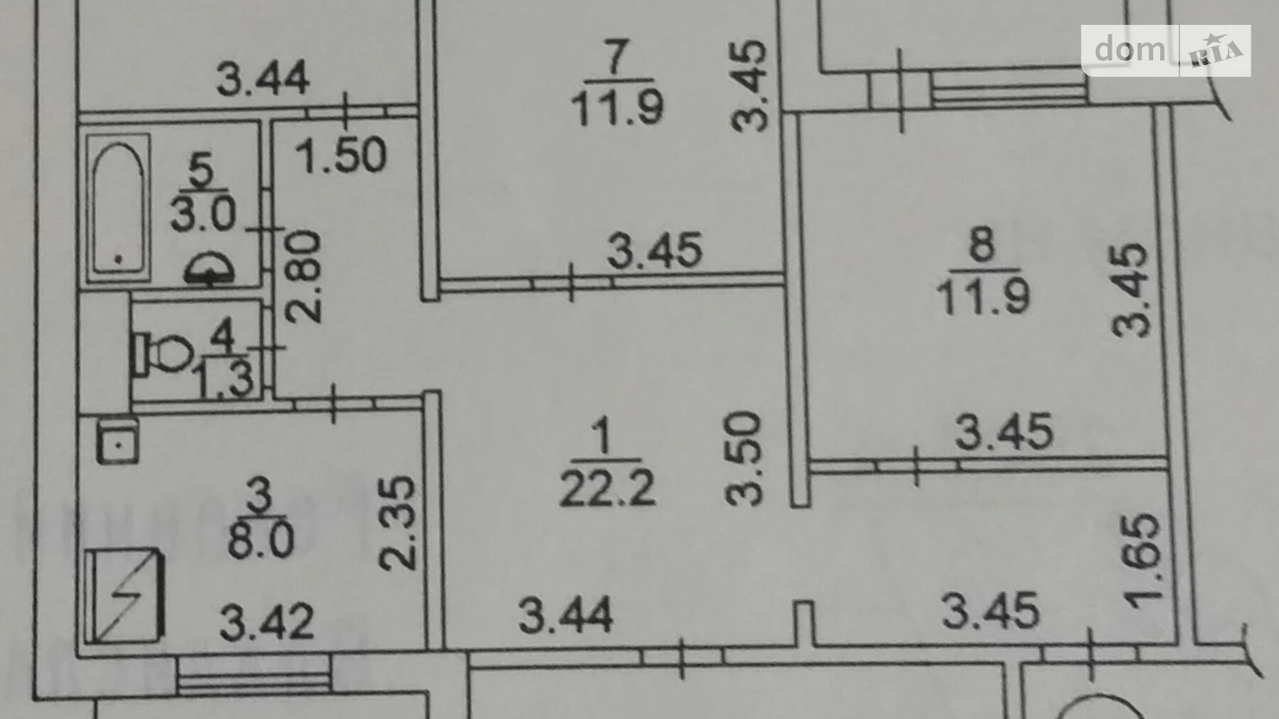 Продается 4-комнатная квартира 103 кв. м в Киеве, ул. Ревуцкого, 13 - фото 2