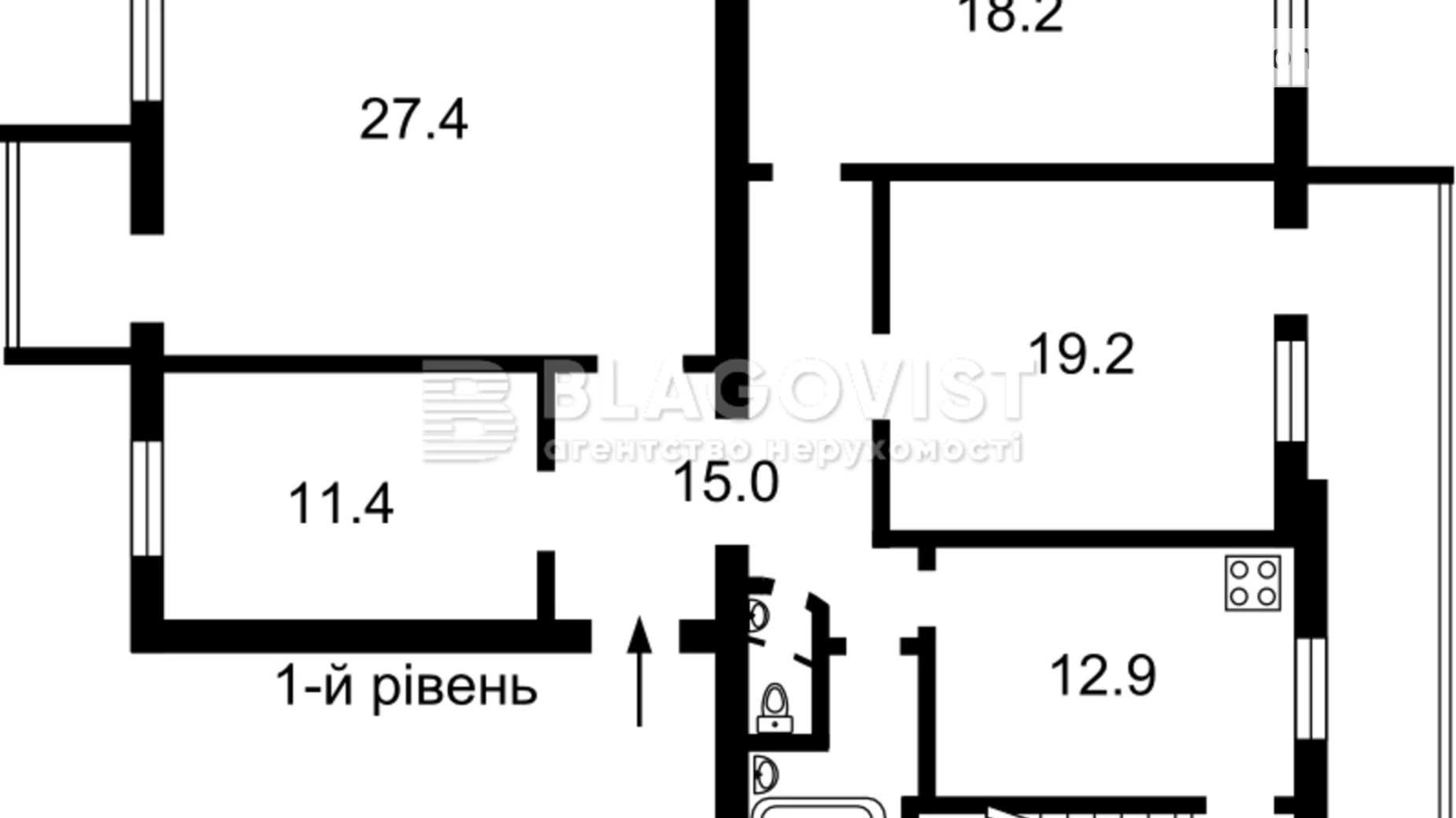 Продається 5-кімнатна квартира 185 кв. м у Києві, вул. Кудрявська, 5 - фото 5