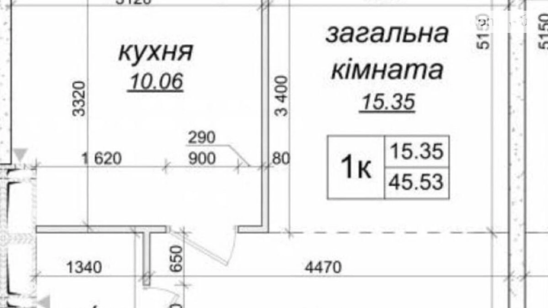 Продається 1-кімнатна квартира 45 кв. м у Новосілках, вул. Приміська, 22 - фото 2