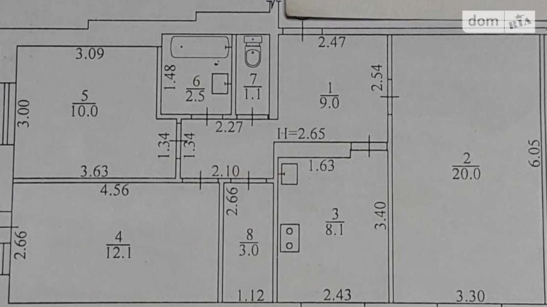 Продається 3-кімнатна квартира 72 кв. м у Харкові, вул. Олександра Зубарєва, 49А