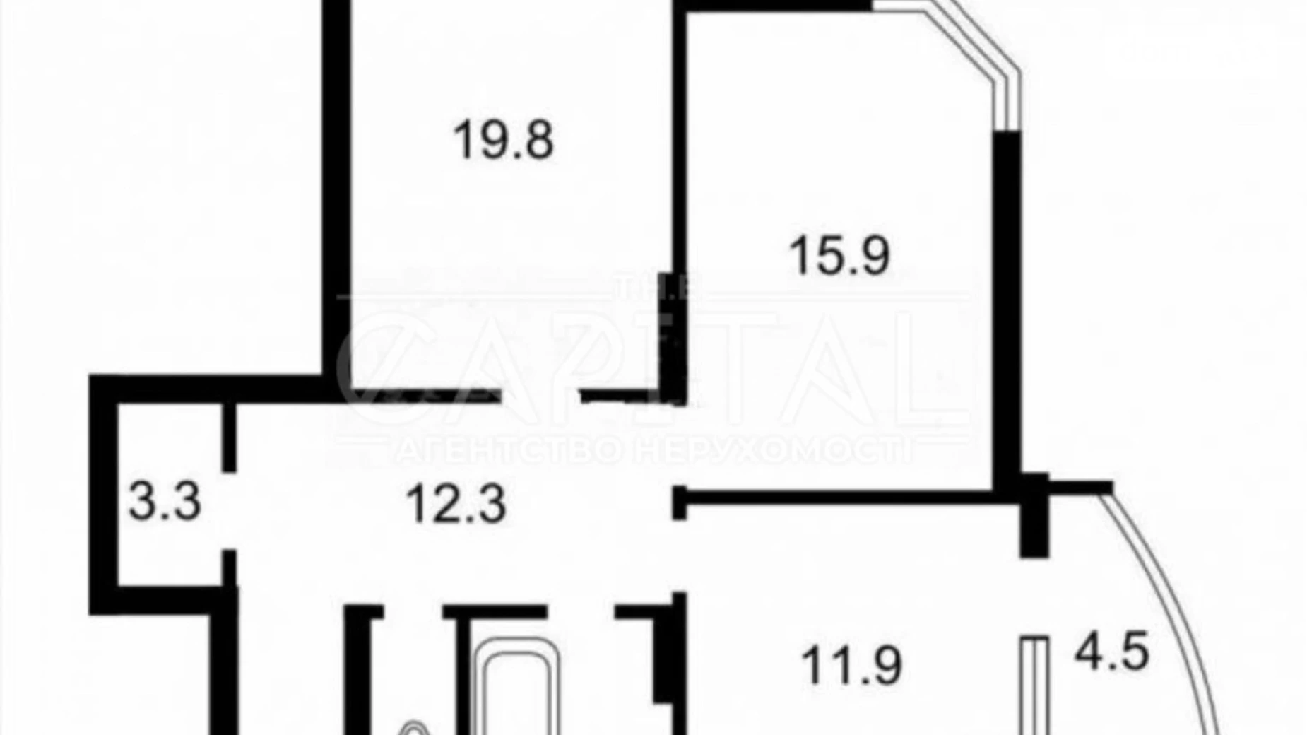 Продается 2-комнатная квартира 77 кв. м в Киеве, ул. Драгоманова, 40З - фото 3