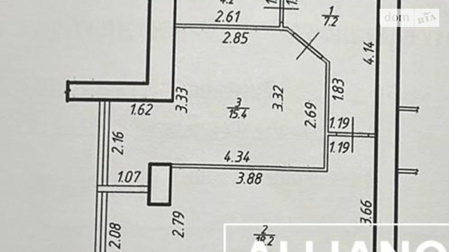 Продається 1-кімнатна квартира 45 кв. м у Івано-Франківську, вул. Височана Семена, 18