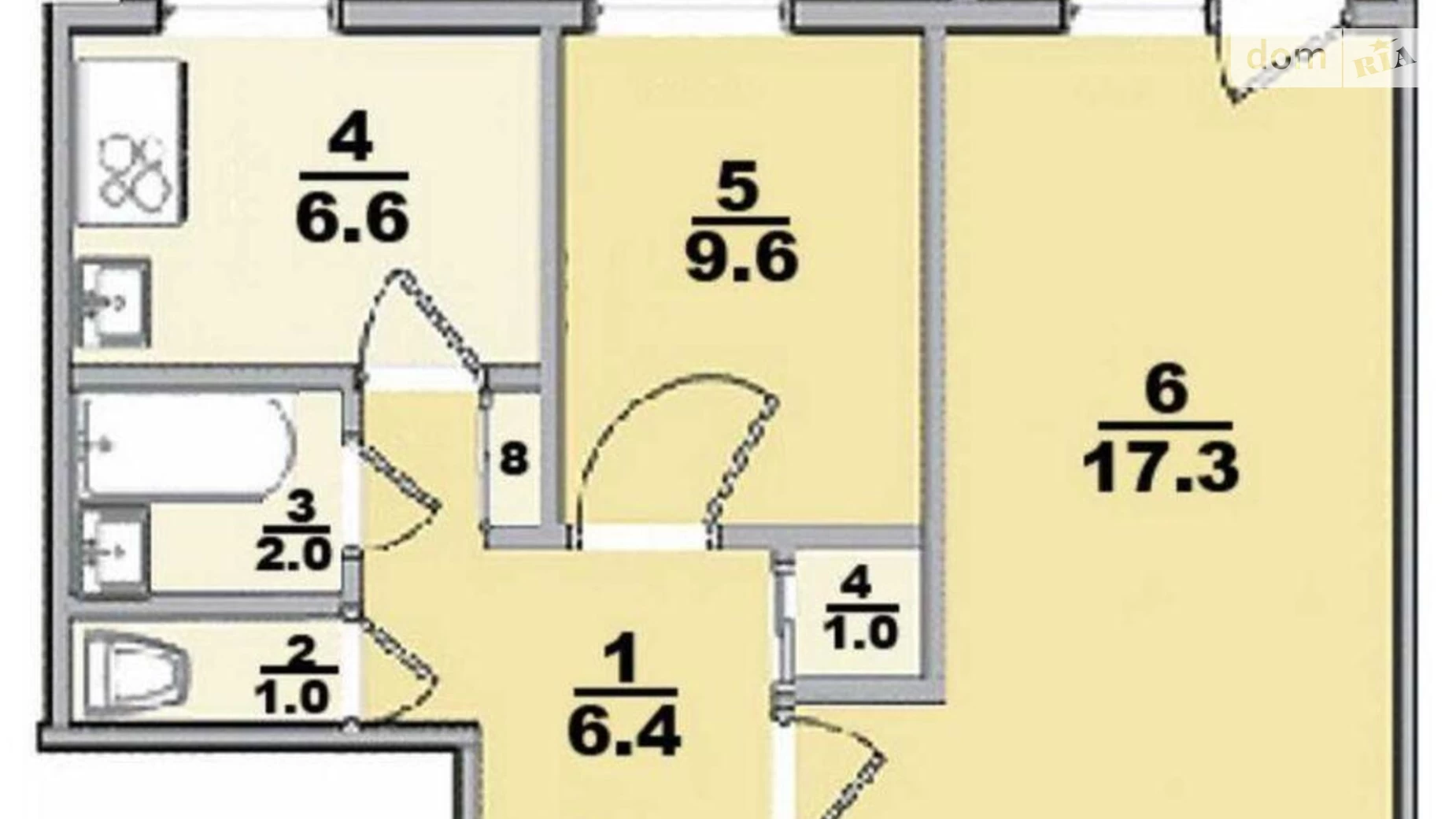 Продається 2-кімнатна квартира 44 кв. м у Харкові, вул. Маршала Рибалка, 49 - фото 3