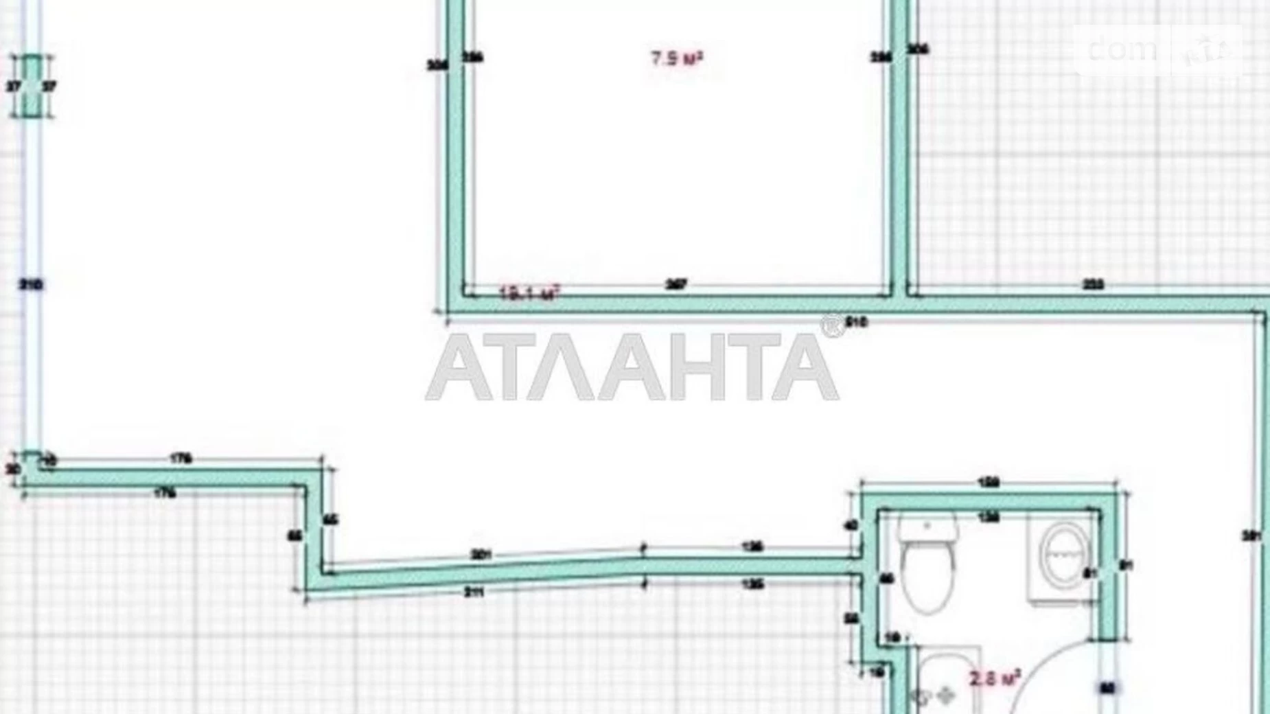 Продается 1-комнатная квартира 33 кв. м в Одессе, ул. Люстдорфская дорога, 55Ж