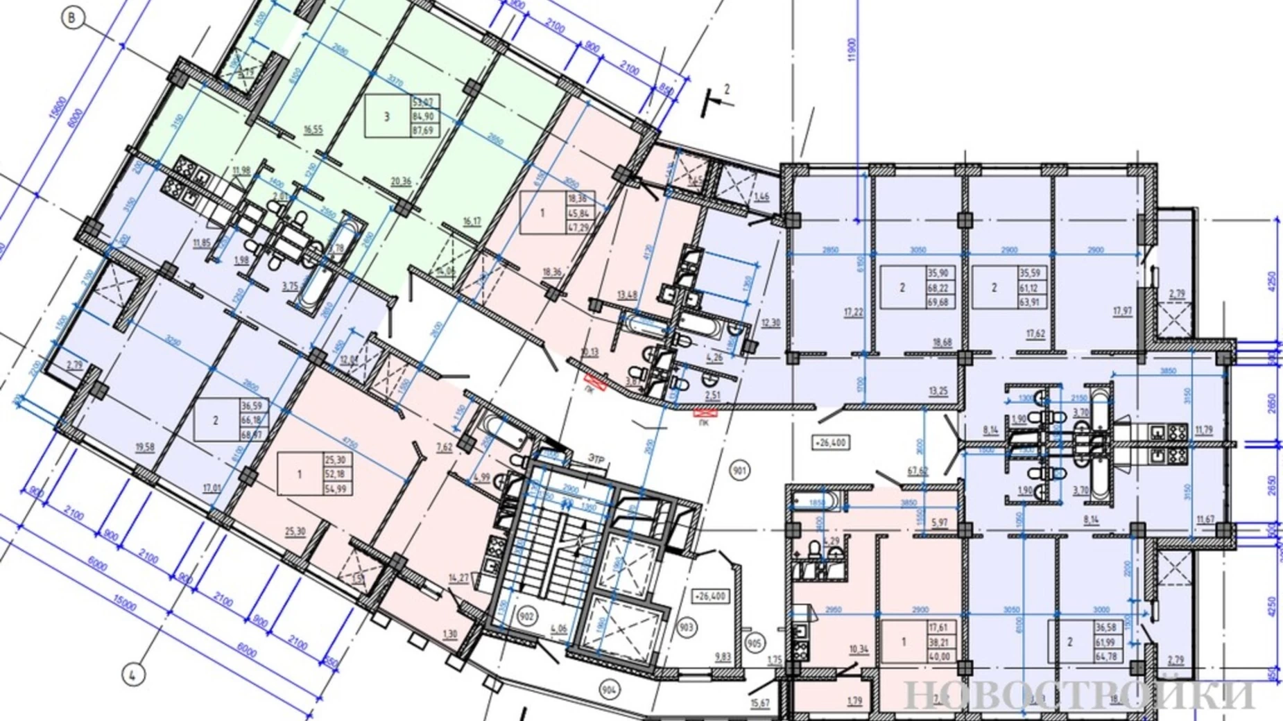 Продается 1-комнатная квартира 55 кв. м в Харькове, ул. Авиационная, 39