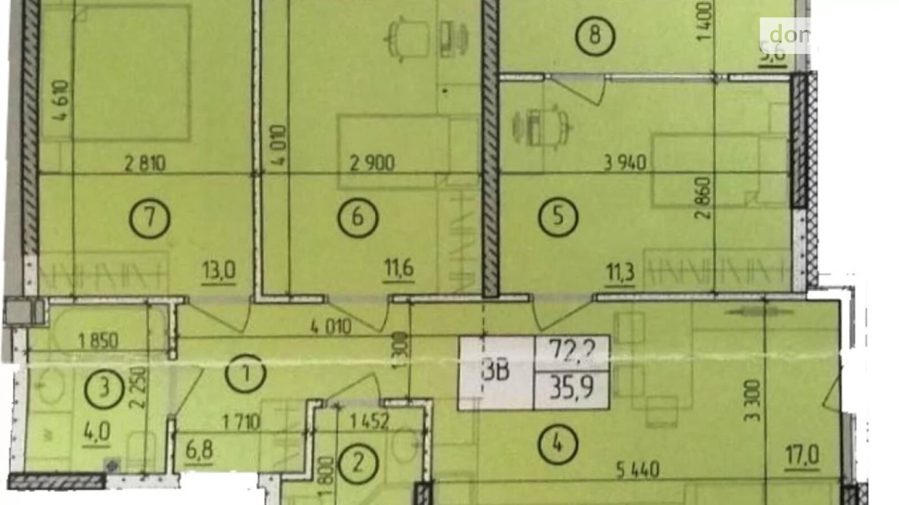 Продается 2-комнатная квартира 70 кв. м в Одессе, ул. Академика Филатова, 2/1 - фото 2