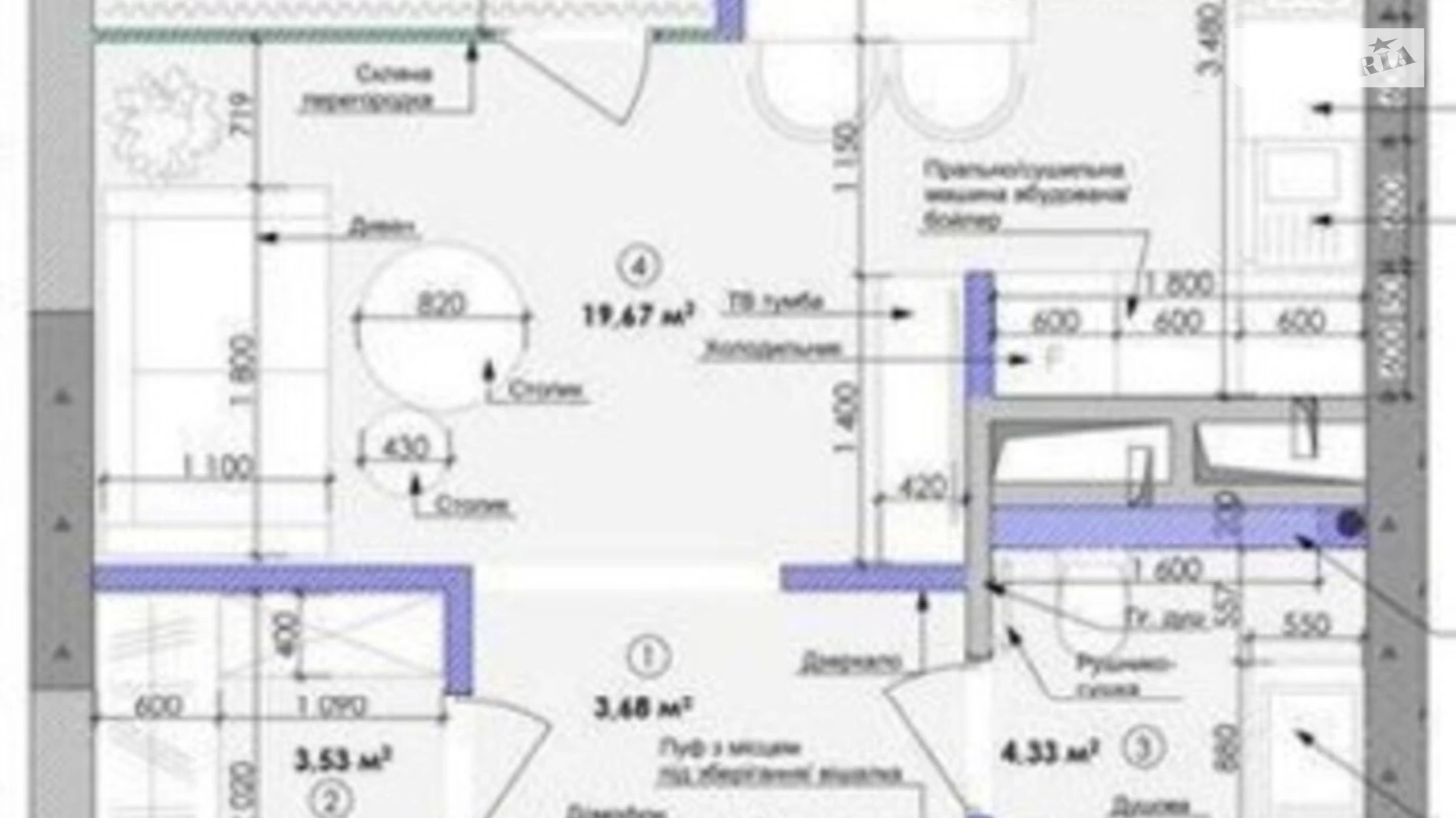 Продається 1-кімнатна квартира 42 кв. м у Києві, вул. Зарічна, 2А