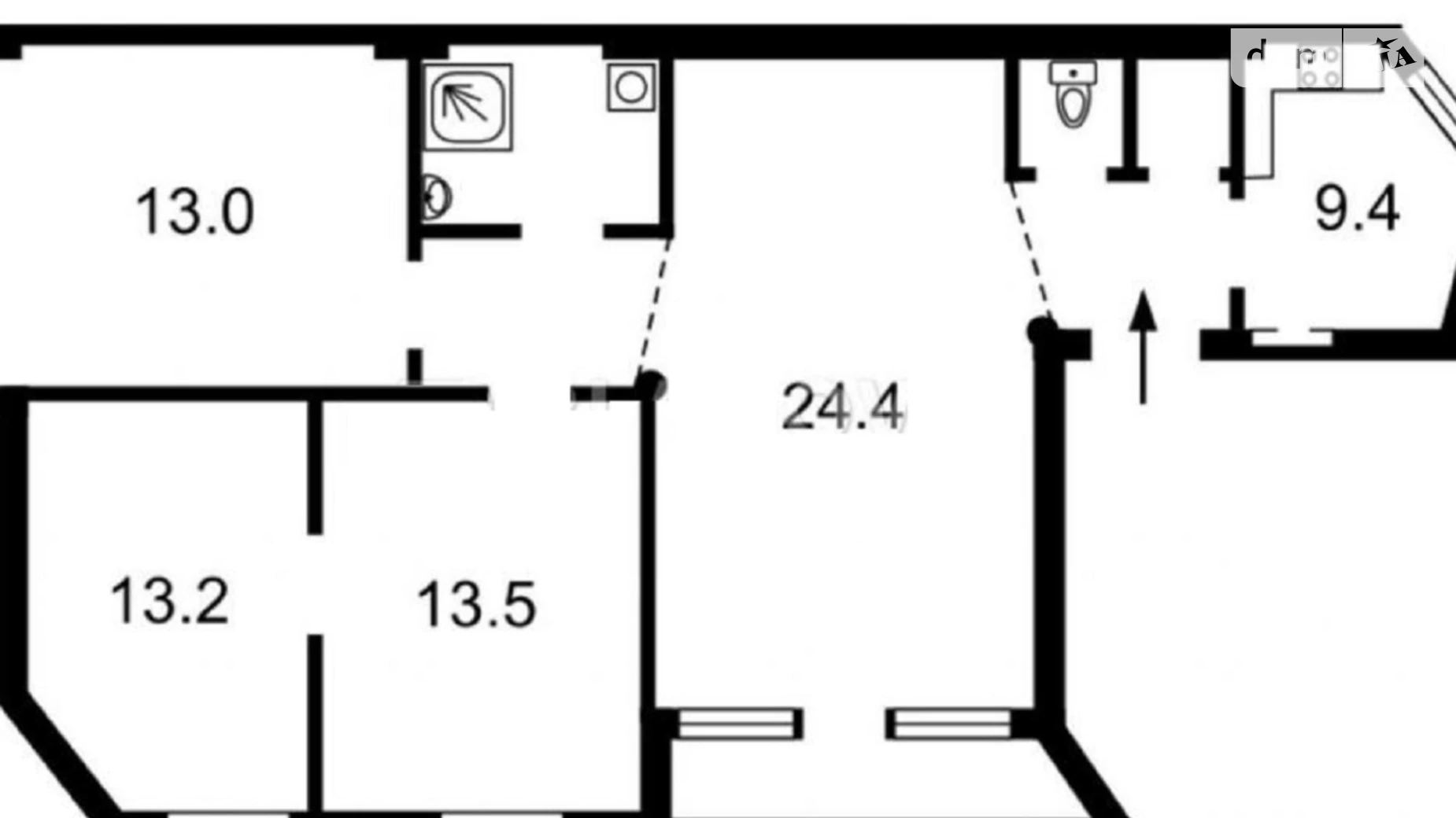 Продается 3-комнатная квартира 87 кв. м в Киеве, ул. Евгения Чикаленко(Пушкинская), 43В - фото 2