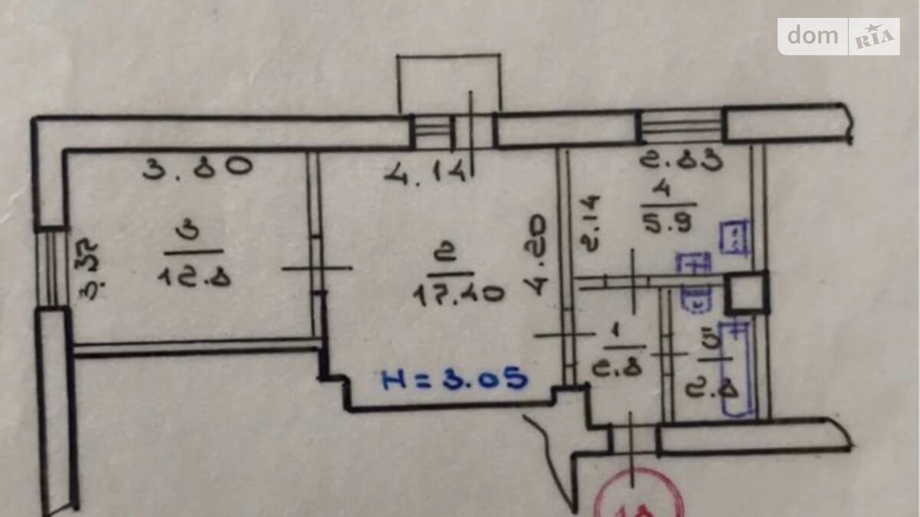 Продается 2-комнатная квартира 42 кв. м в Харькове, ул. Бакулина, 14