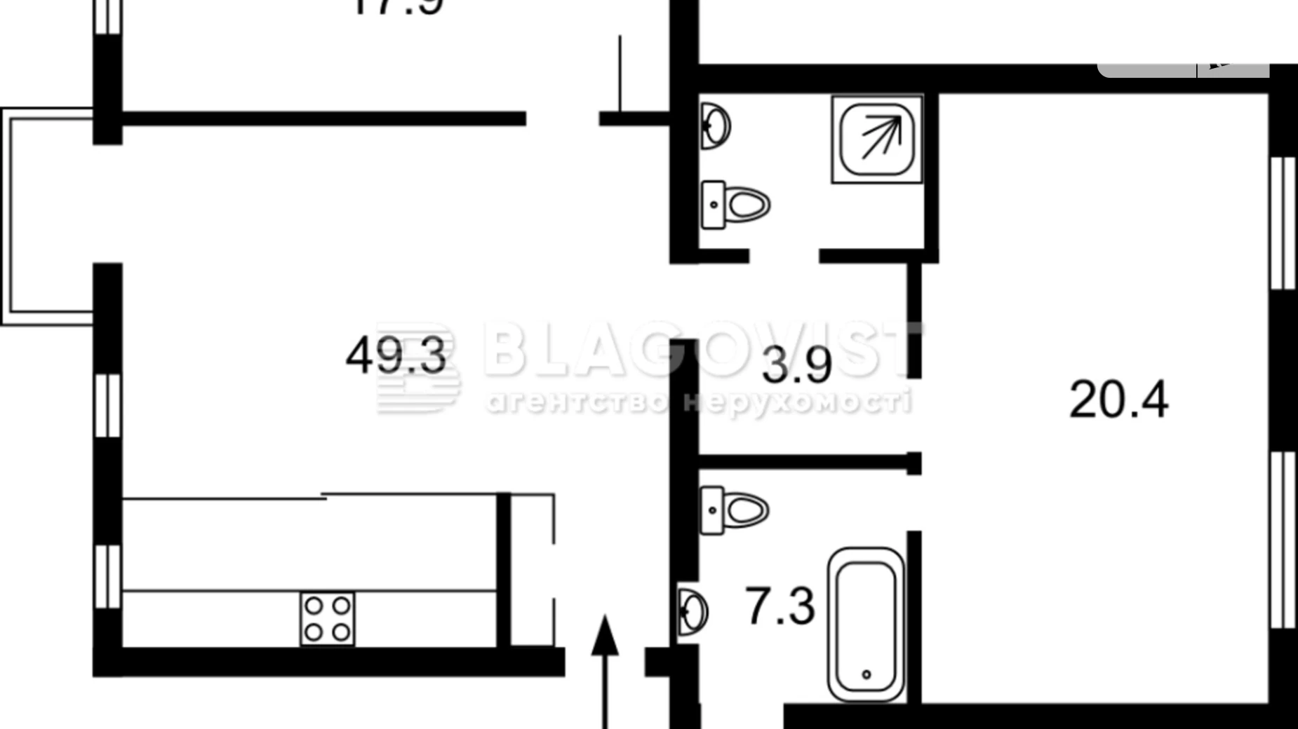 Продается 3-комнатная квартира 96 кв. м в Киеве, бул. Тараса Шевченко, 13/21 - фото 2