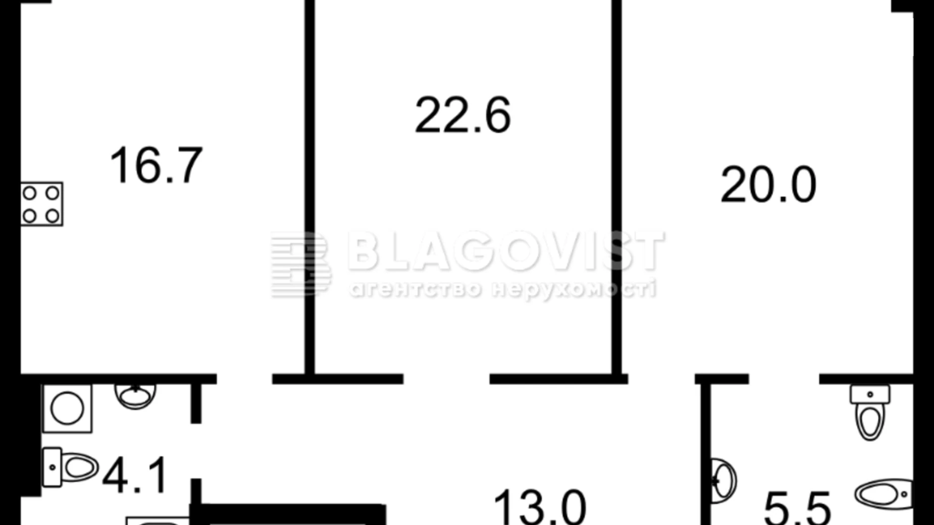 Продается 2-комнатная квартира 85 кв. м в Киеве, ул. Андрея Верхогляда(Драгомирова), 3 - фото 2