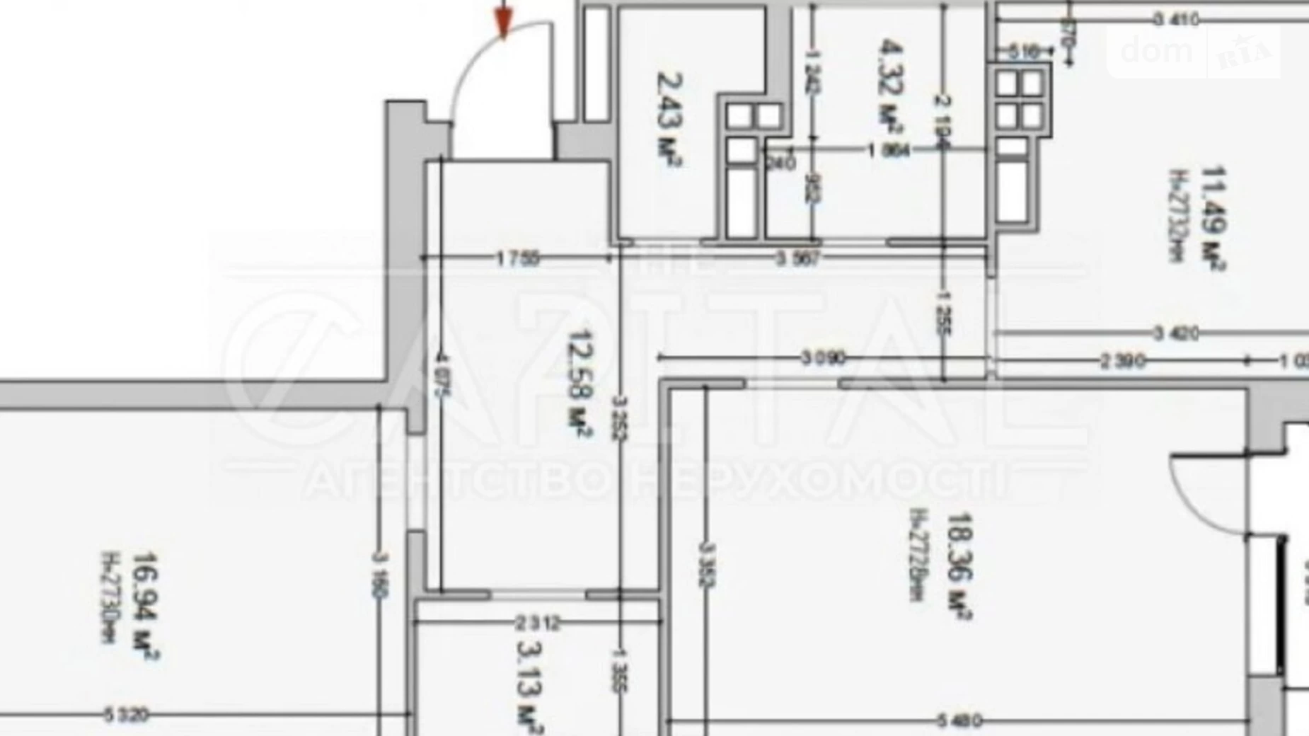 Продается 2-комнатная квартира 80 кв. м в Киеве, ул. Казимира Малевича