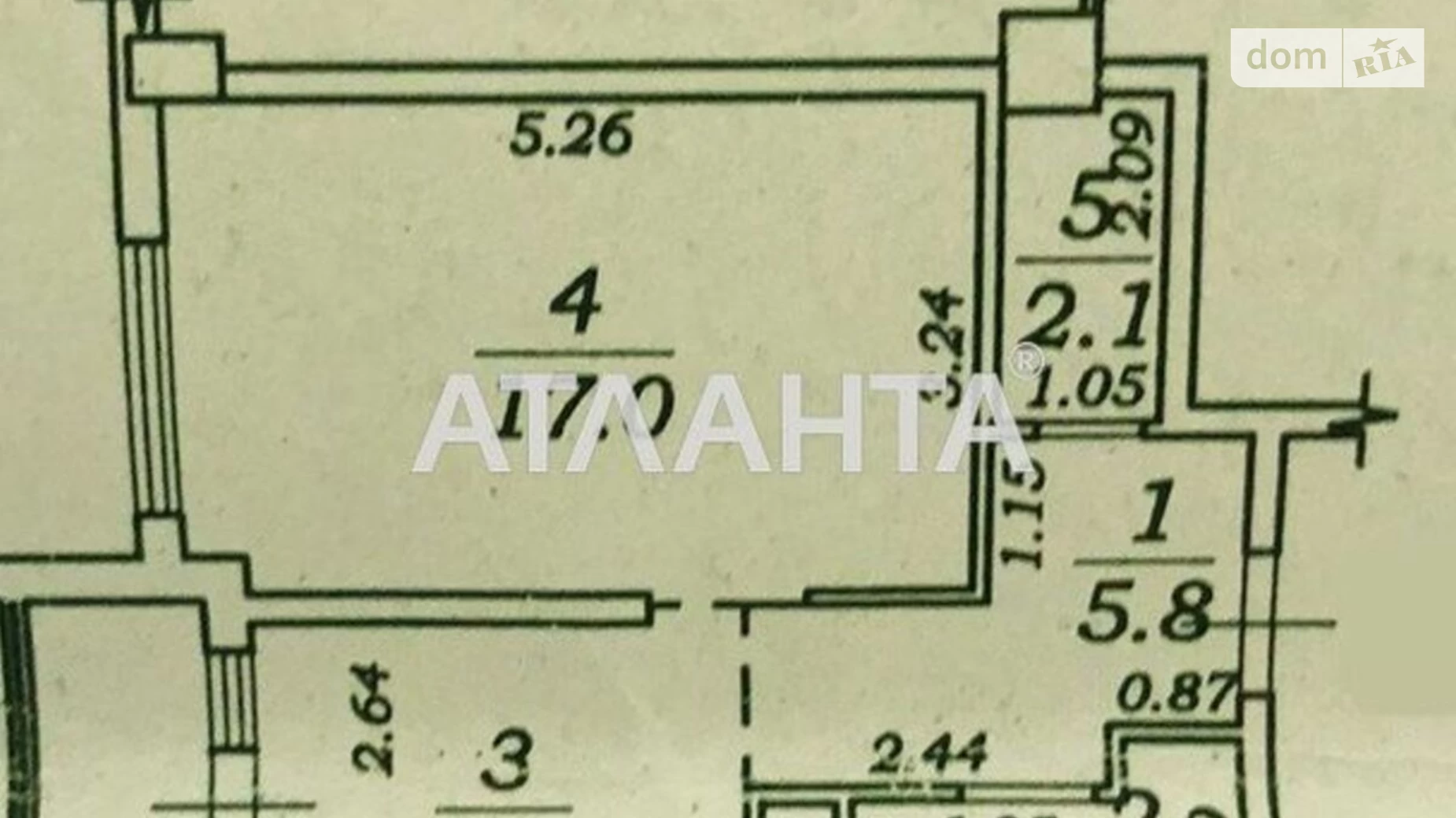 Продається 1-кімнатна квартира 42 кв. м у Одесі, плато Гагарінське, 5Б