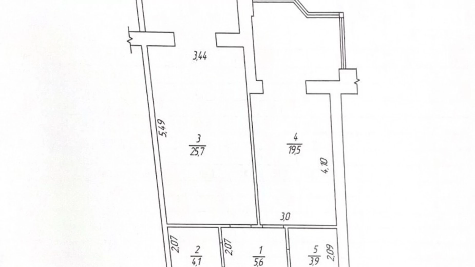 Продается 1-комнатная квартира 59 кв. м в Днепре, ул. Антоновича Владимира, 36