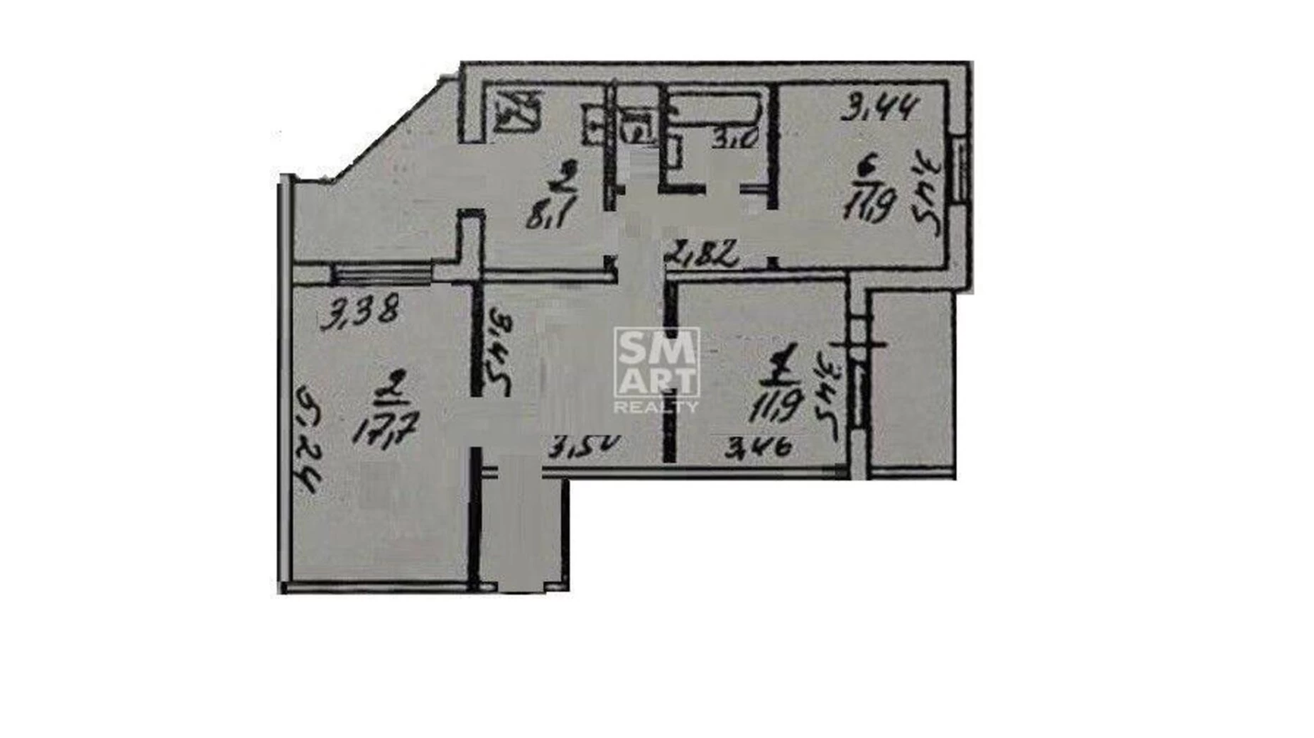 Продается 3-комнатная квартира 73.1 кв. м в Киеве, ул. Анны Ахматовой, 6