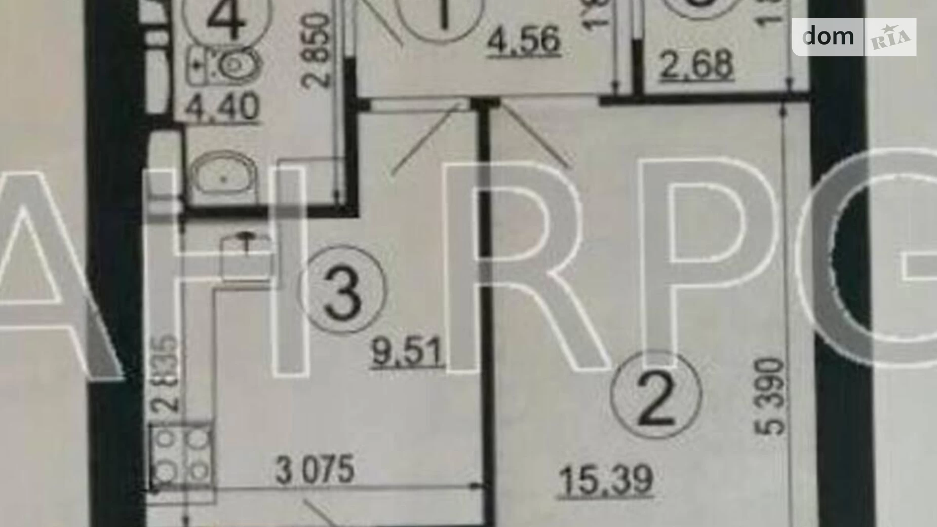 Продается 1-комнатная квартира 38 кв. м в Киеве, ул. Бориспольская, 18