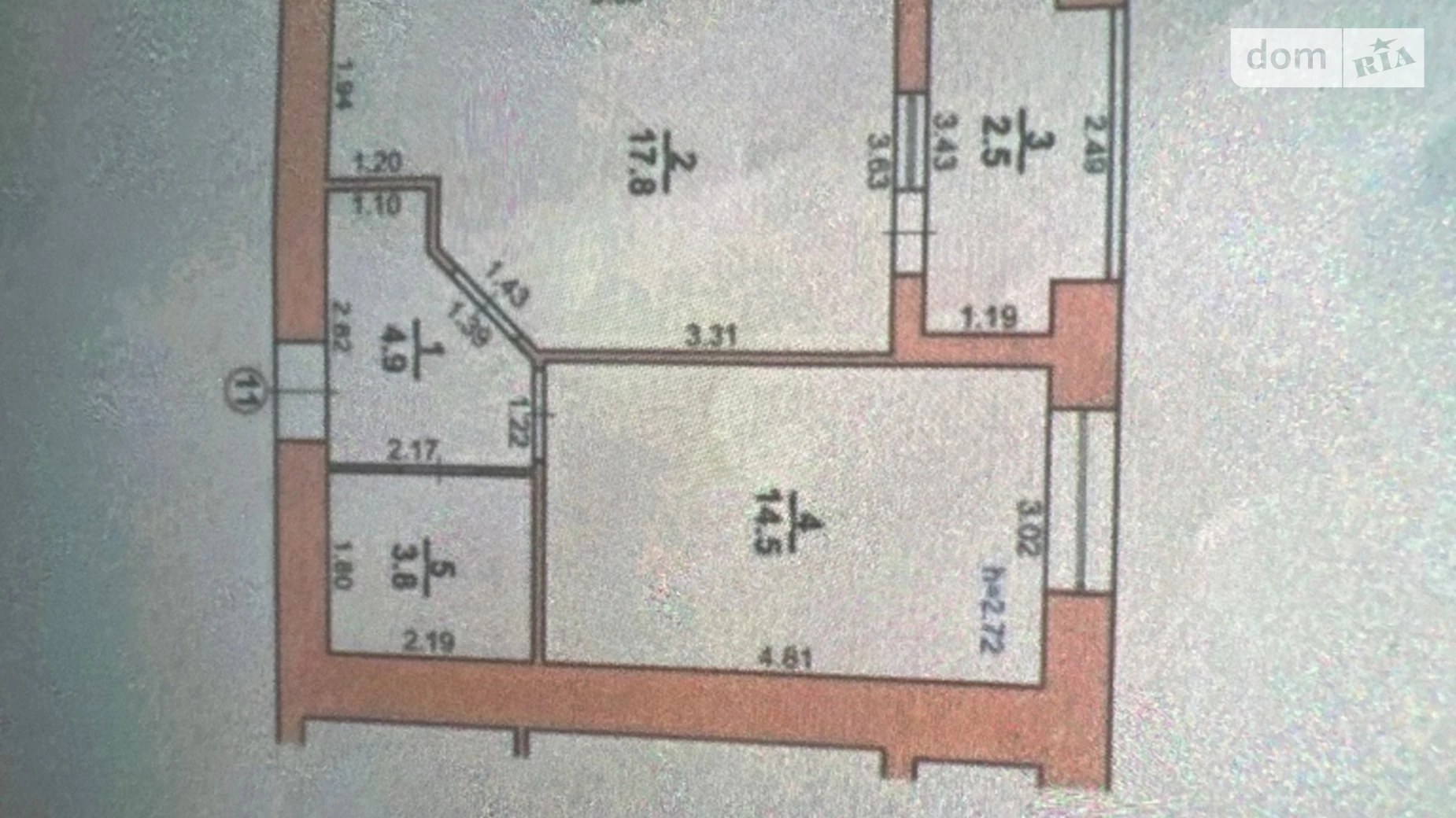 Продается 1-комнатная квартира 45 кв. м в Хмельницком, ул. Кармелюка, 3/4 - фото 2