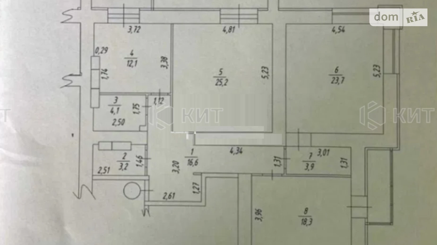 Продается 3-комнатная квартира 125 кв. м в Харькове, ул. Рымарская, 27