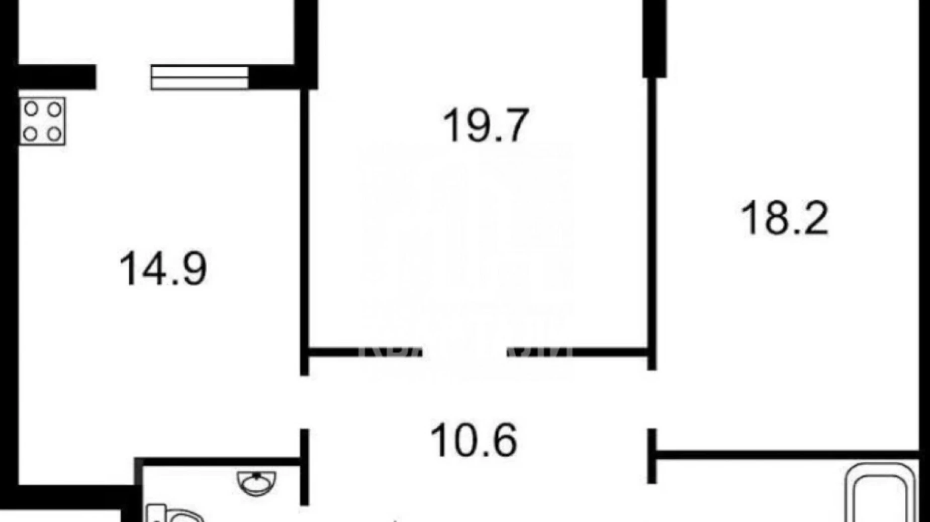 Продается 2-комнатная квартира 72 кв. м в Киеве, просп. Николая  Бажана, 10 - фото 4