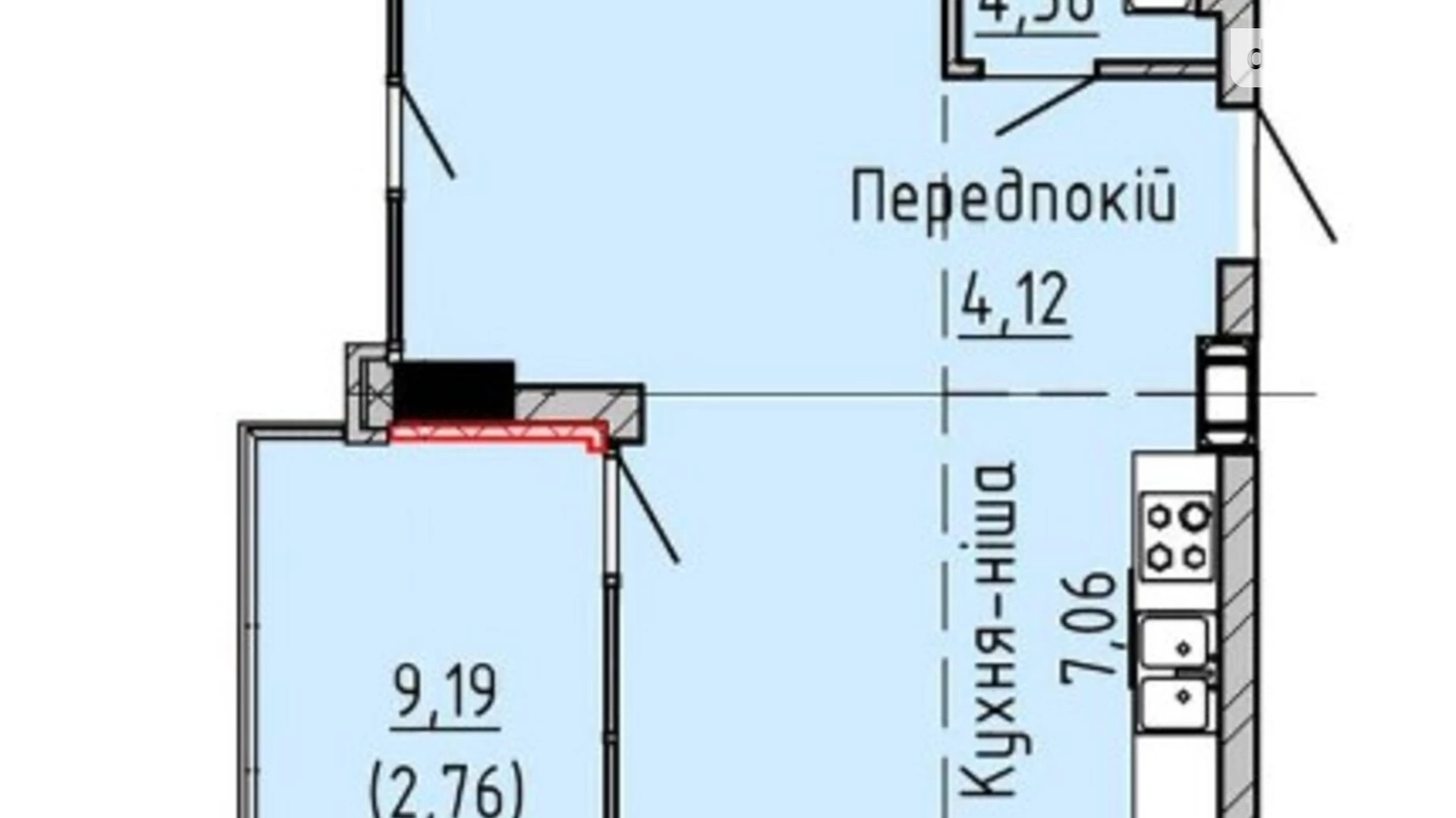 Продається 2-кімнатна квартира 73 кв. м у Дніпрі, вул. Короленка