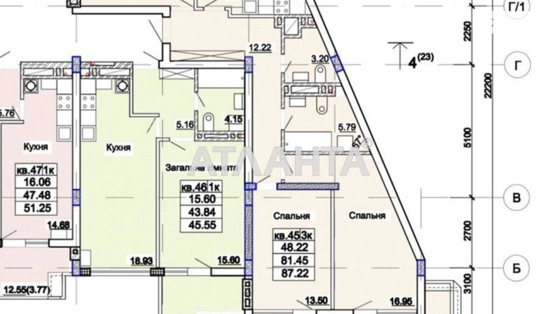 Продается 3-комнатная квартира 87.22 кв. м в Львове, ул. Стуса Василия - фото 2