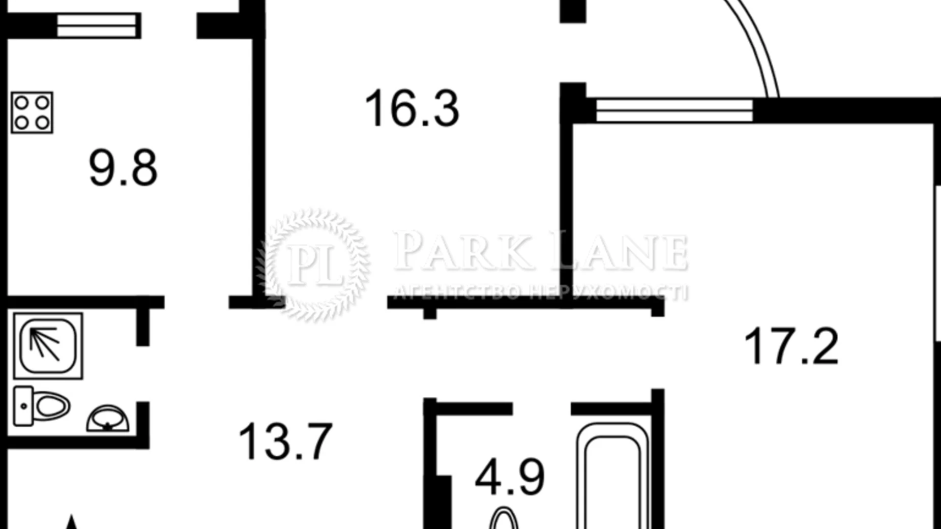 Продается 2-комнатная квартира 75 кв. м в Киеве, ул. Урловская, 23Г