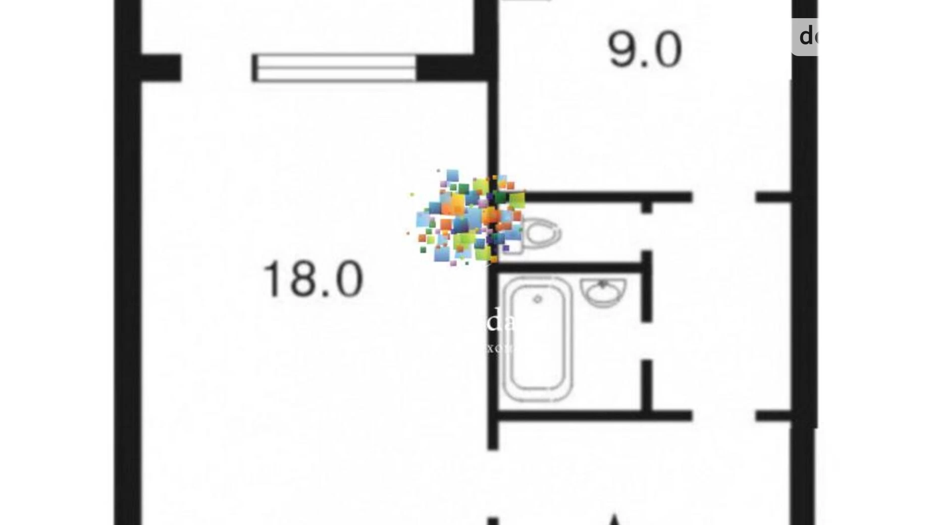 Продается 1-комнатная квартира 42.2 кв. м в Киеве, ул. Драгоманова