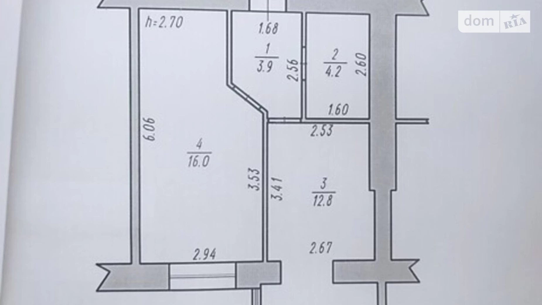 Продається 1-кімнатна квартира 37 кв. м у Хмельницькому, вул. Пілотська, 2/1