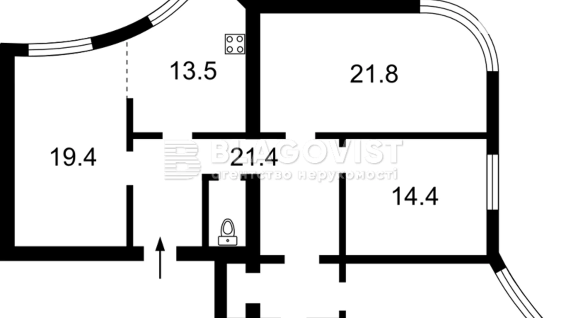 Продается 4-комнатная квартира 128 кв. м в Киеве, просп. Владимира Ивасюка, 8 - фото 3