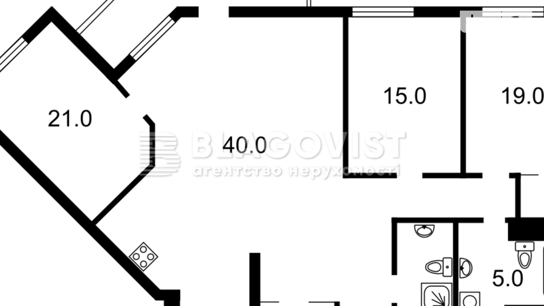 Продается 3-комнатная квартира 106 кв. м в Киеве, ул. Николая Скрыпника, 40