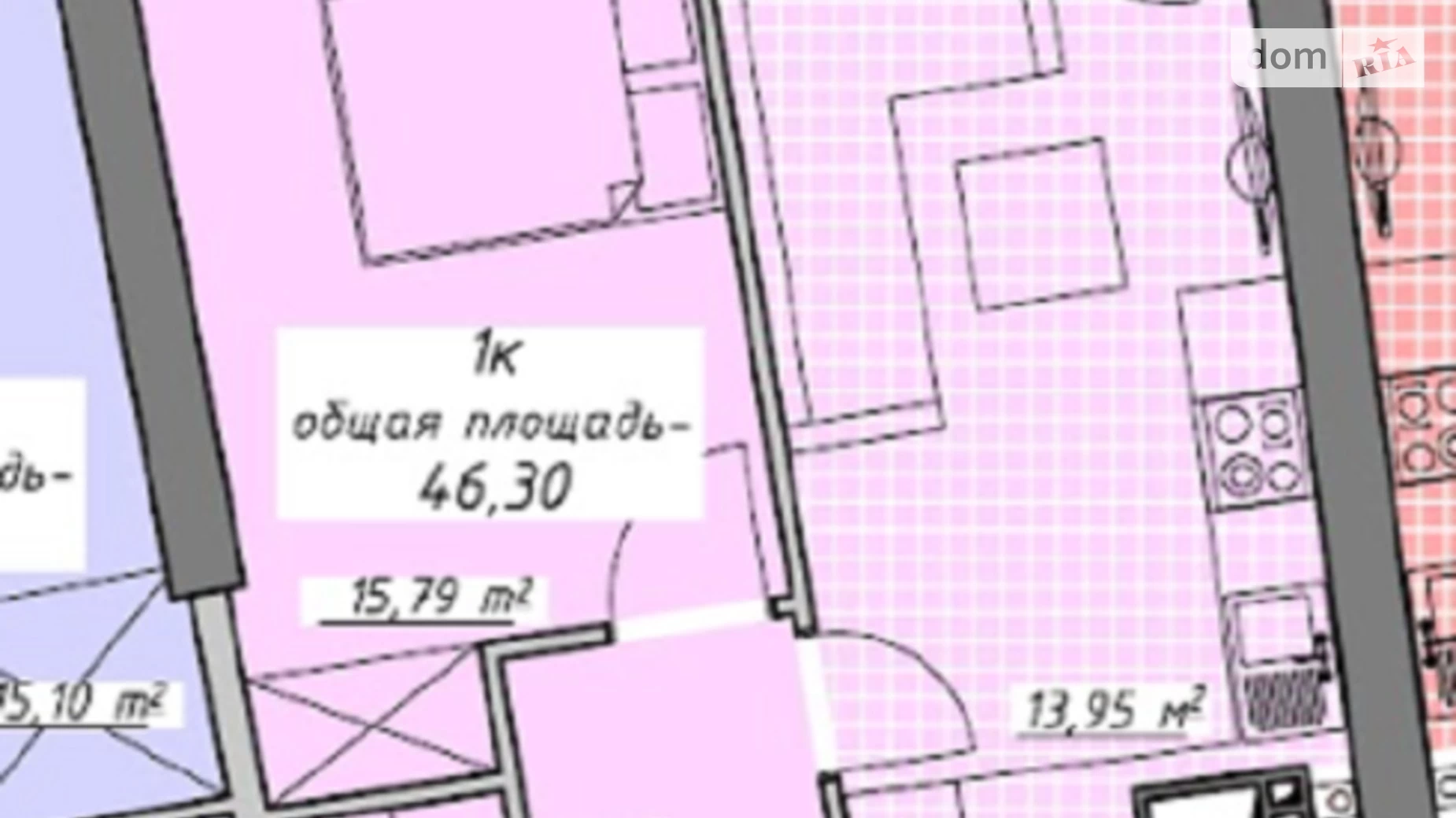 Продается 1-комнатная квартира 47 кв. м в Одессе, пер. Курортный, 2