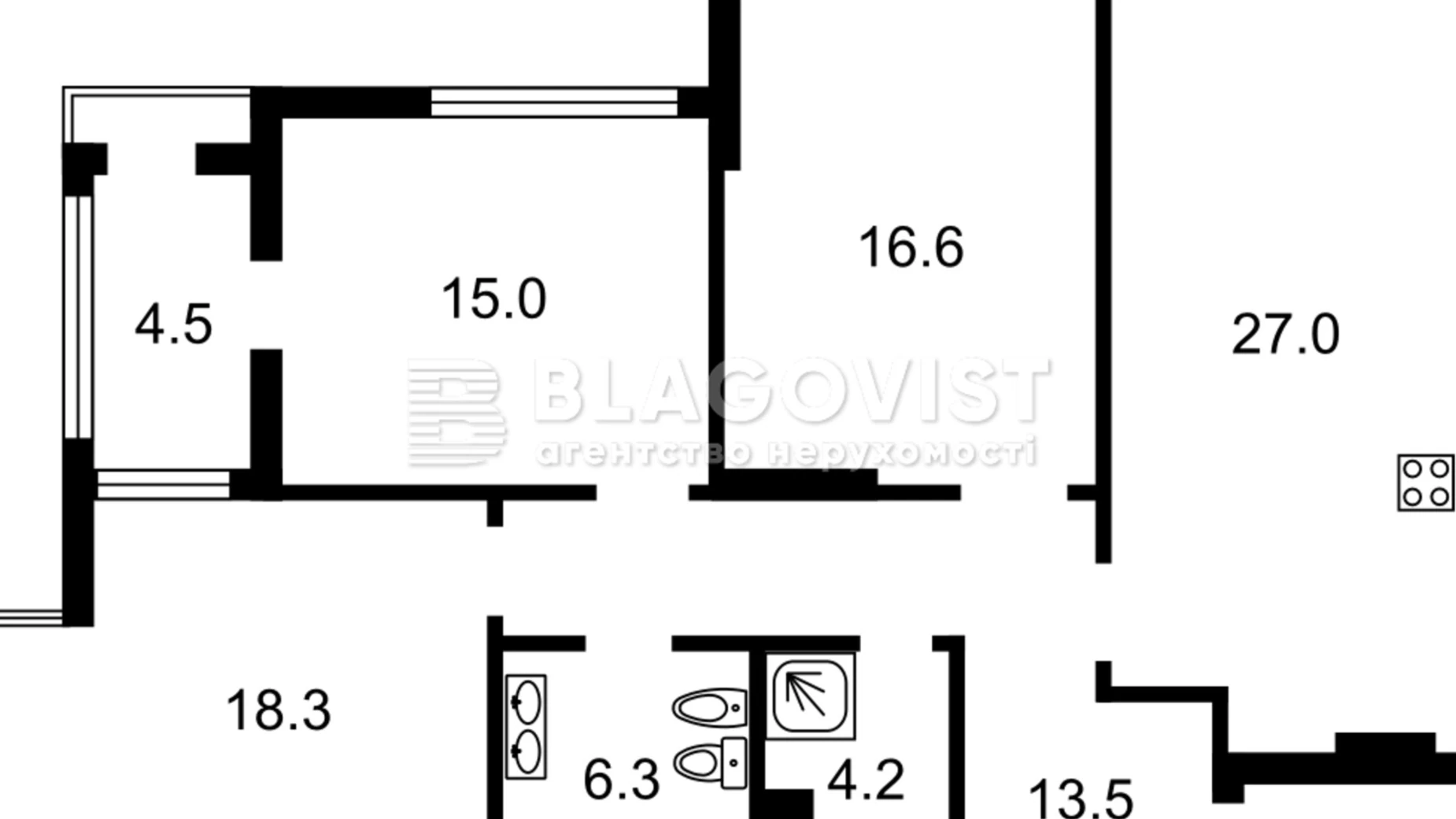 Продается 4-комнатная квартира 107 кв. м в Киеве, ул. Николая Пимоненко, 19