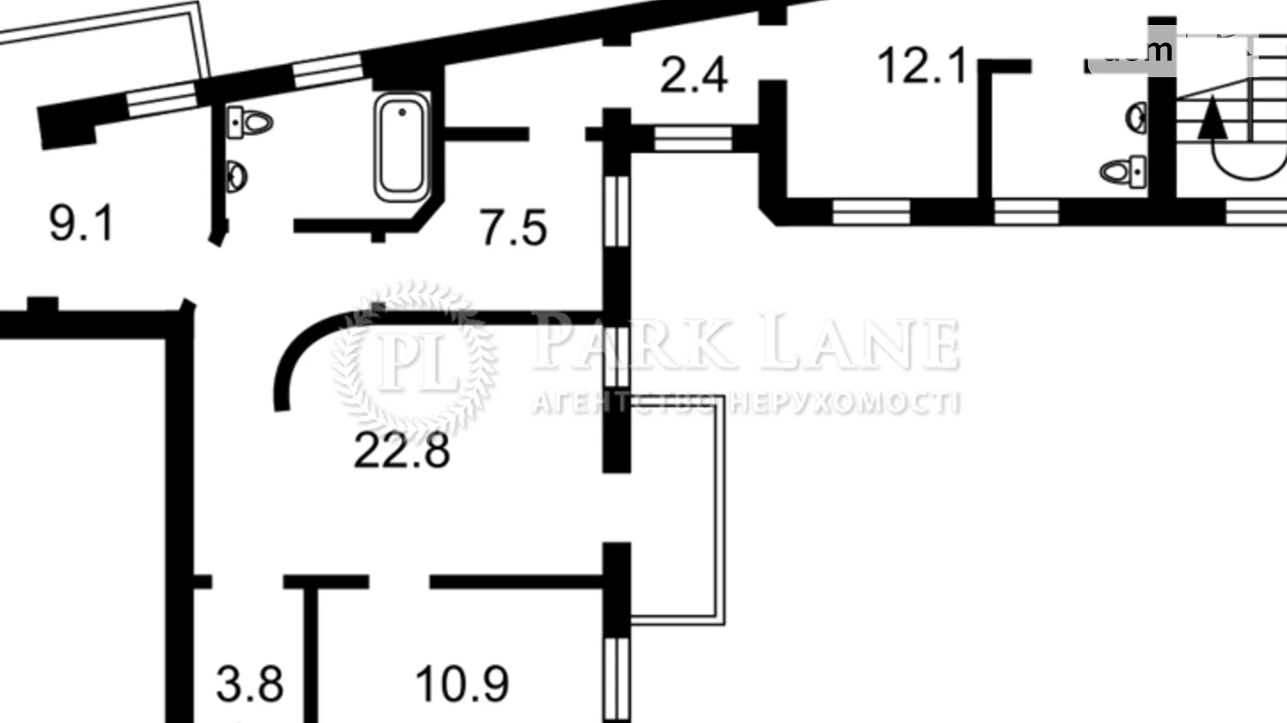 Продается 3-комнатная квартира 86 кв. м в Киеве, ул. Олеся Гончара, 24Б